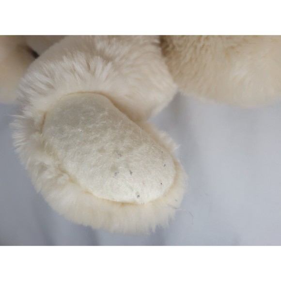 Cottage Collectibles Sue Coe Bear White Plush 18" Vintage 1999 Curved Paws GANZ - Picture 9 of 12
